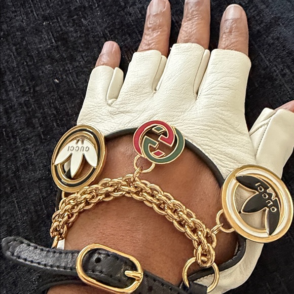 Gucci x adidas leather fingerless gloves - Picture 8 of 10